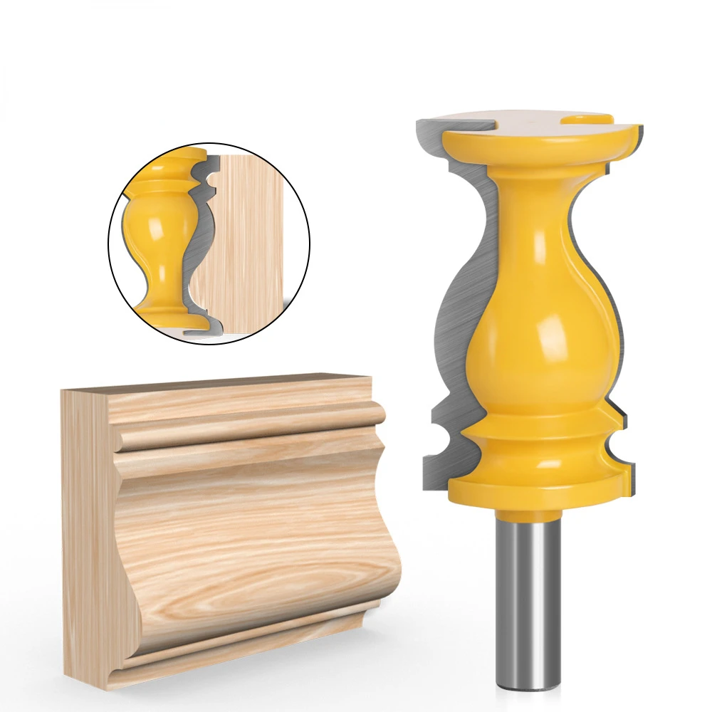 

12 Handle 1/2 Handle Armrest Knife Cabinet Door Lace Line Knife Woodworking Milling Cutter Carving Machine Tool