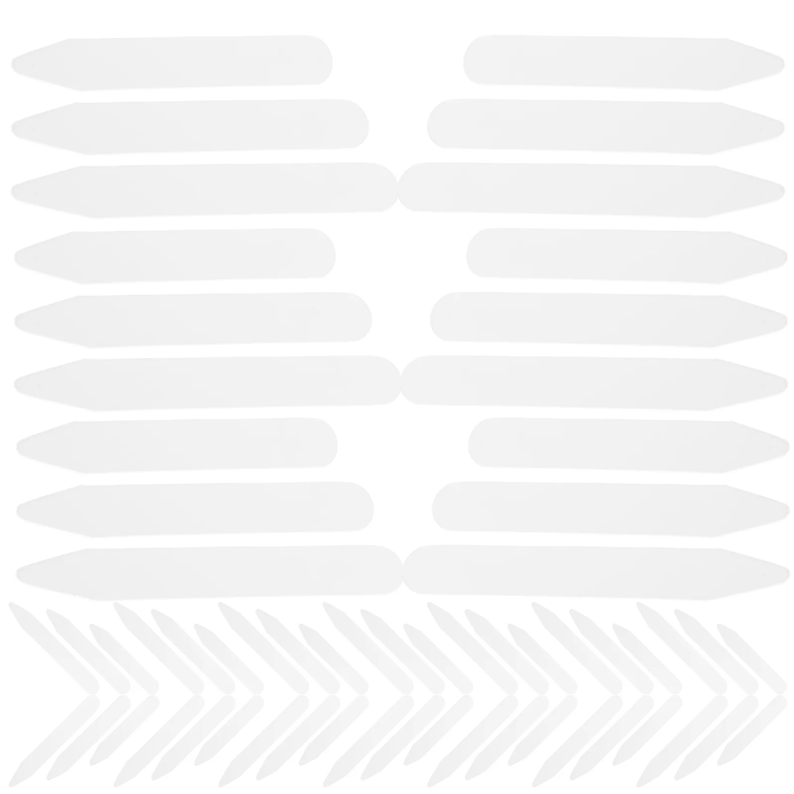 

400 Pcs Collar Bone Shaper Shirt Stay Supplies Formal Attire Women Stays Men's Dress Shirts Womens Wear Gusseted Piece Stickers