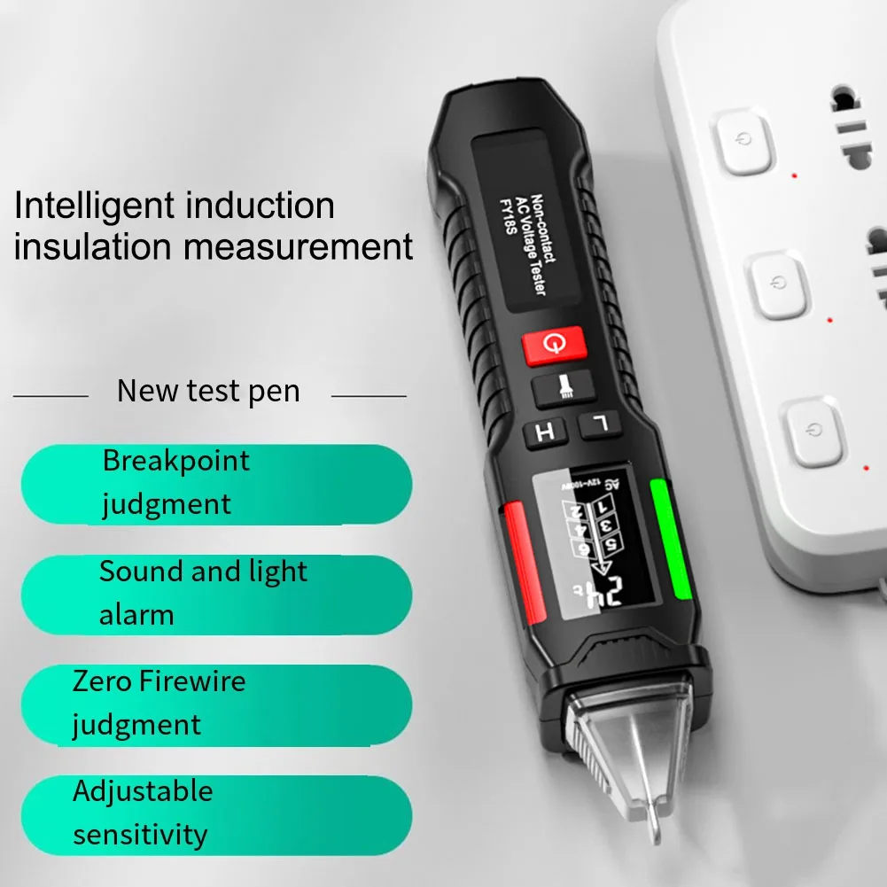 FY18S Умная тестовая ручка с ЖК-дисплеем NVC Индукционная большим экраном Тестовая