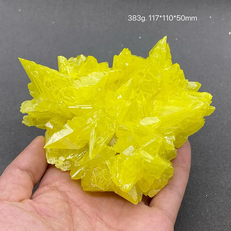 100% натуральный бирманский желтый серная руда образцы грубого хрустального