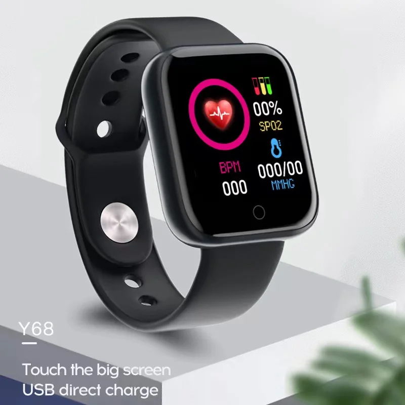 

D20 Pro Smart Watch Y68 Bluetooth Fitness Tracker Sports Watch Heart Rate Monitor Blood Pressure Smart Bracelet for Android IOS