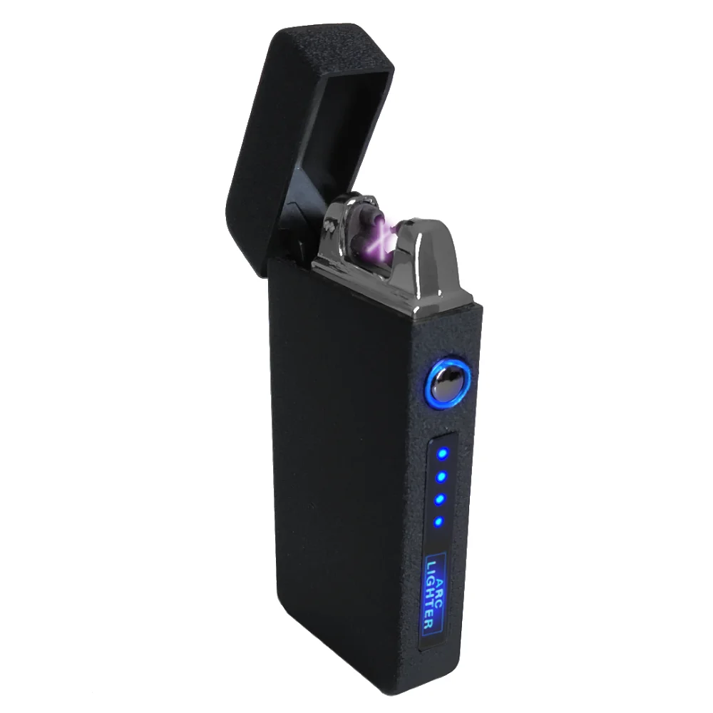 

Electric Lighter Flameless Windproof Electric Dual Arc Plasma Torch Rechargeable