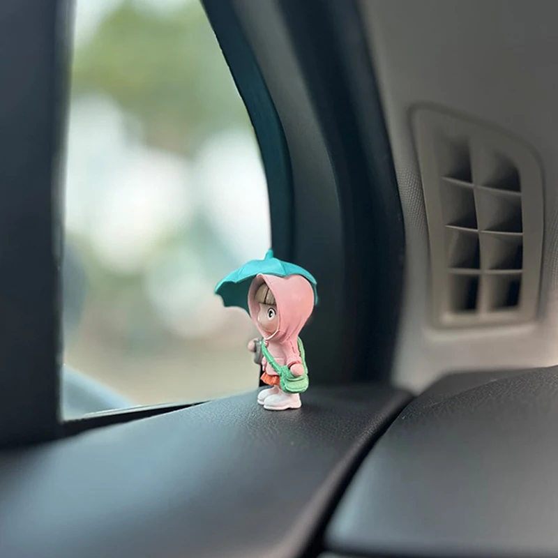 Милые аксессуары для украшения интерьера автомобиля фигурки героев приборной