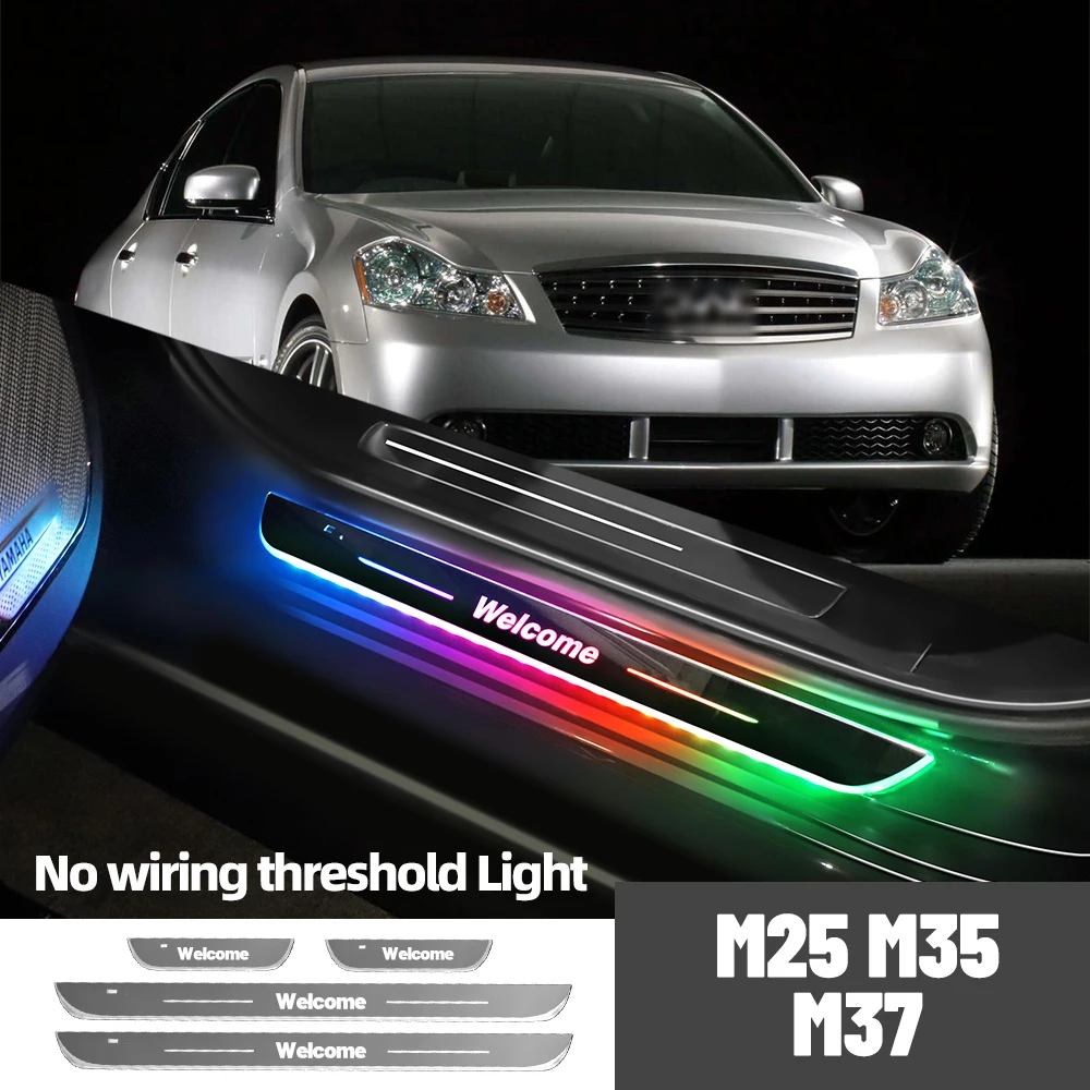 Для Infiniti M25 M35 M37 2006-2014 автомобильный порог с индивидуальным логотипом