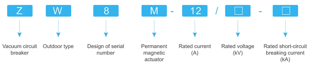 ZW8-12(G) Высоковольтный керамический вакуумный прерыватель переменного тока
