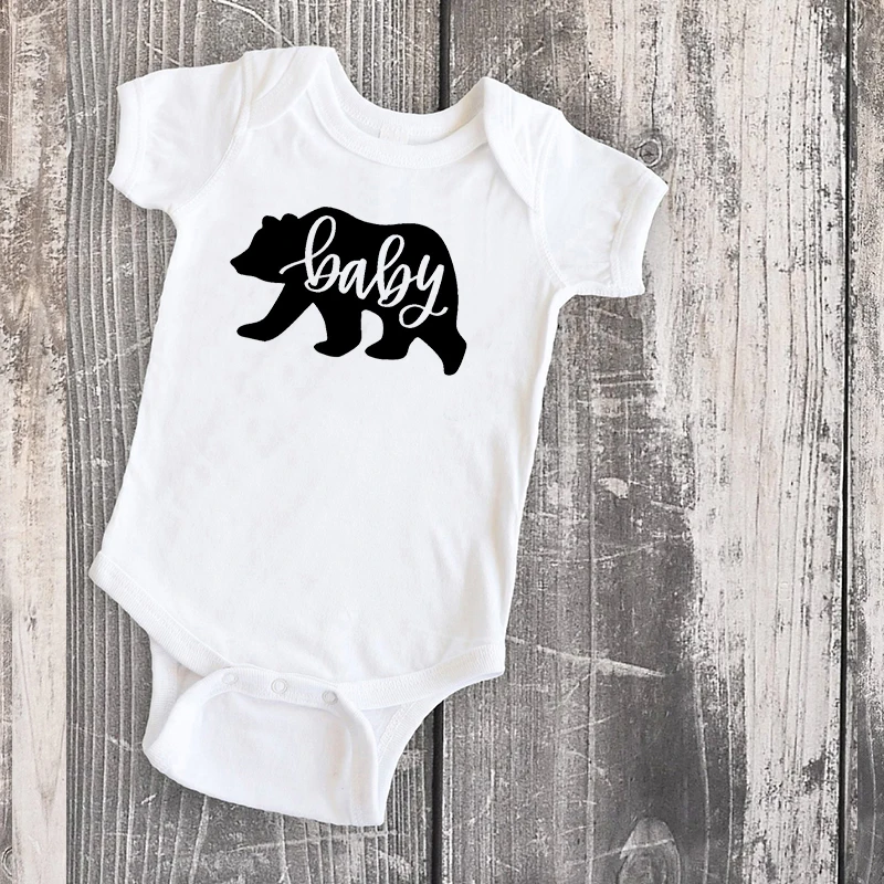 

matching outfits mama bear tops mommy and daughter matching clothes family tees 2020 tshirt baby big sister little sister cute M