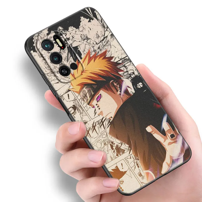 hot japanese manga naruto phone case for xiaomi redmi note 7 8 8t 9 9s 10 10s 10t 11 11s 4g 11e 11t pro 5g soft tpu black cover free global shipping