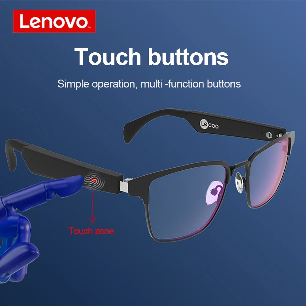 

Умные музыкальные солнцезащитные очки Lenovo C9, качественный звук HIFI, беспроводные наушники Bluetooth 5,0, очки для вождения, гарнитура с микрофоном