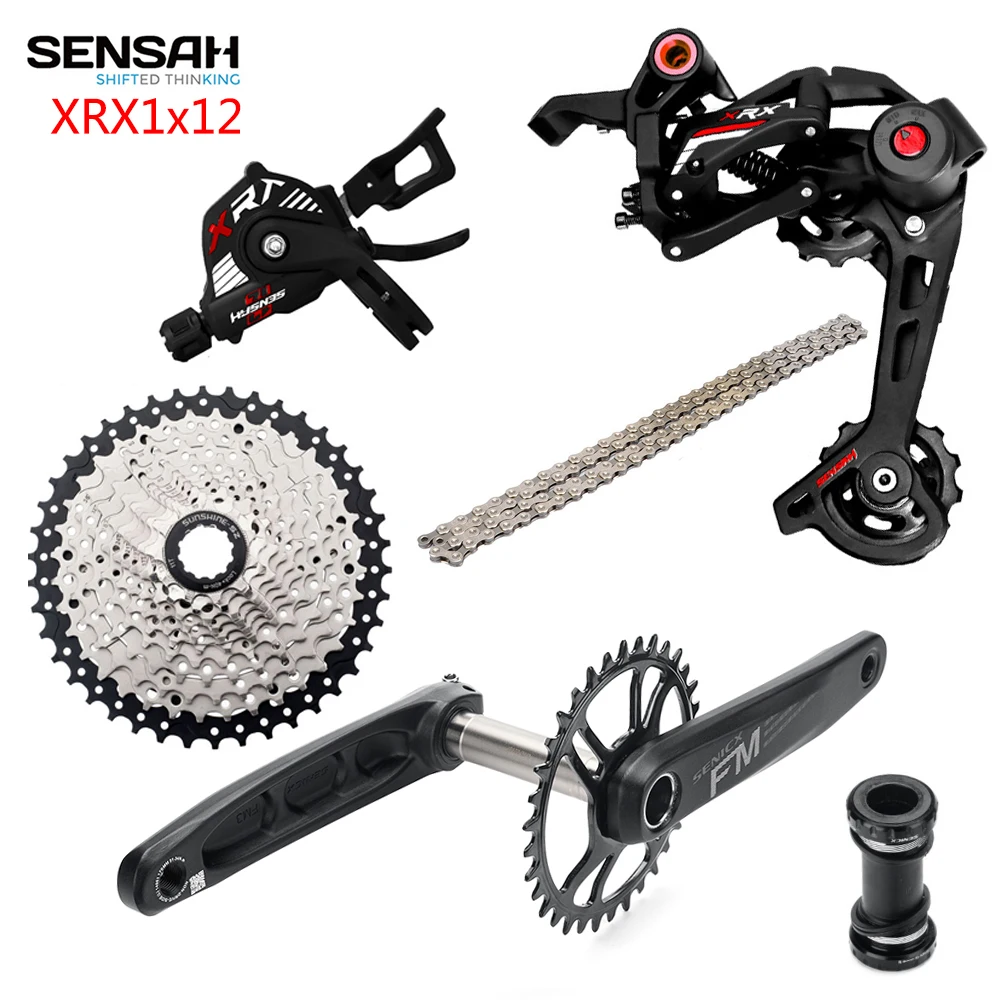 Трансмиссия SENSAH MTB XRX12 1x1 2 скоростной переключатель передач + SENICX FM3 кривошипник