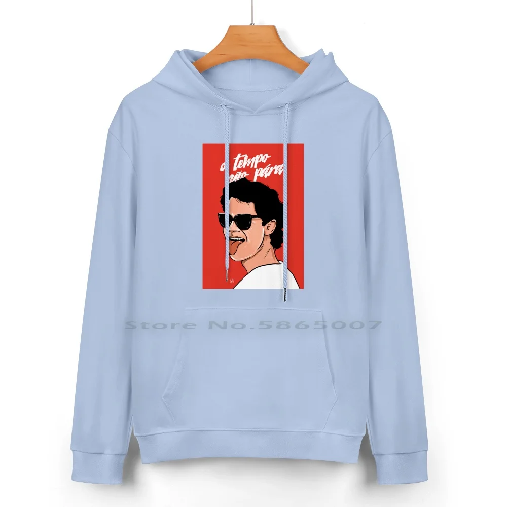 Толстовка Cazuza-O Tempo N?o полиара из чистого хлопка свитер 24 цвета Cazuza Mpb музыкальный