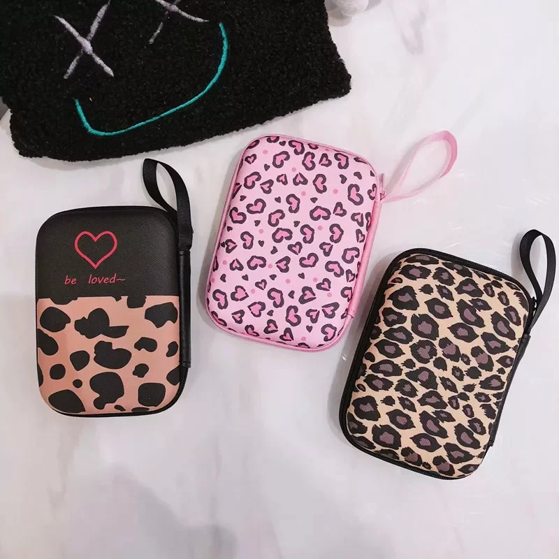 

Print Earphone Storage Bag Case Carrying Hard Box Case For Airpods 1/2 Earphone Headphone Holder USB Cable Key Coin Bags