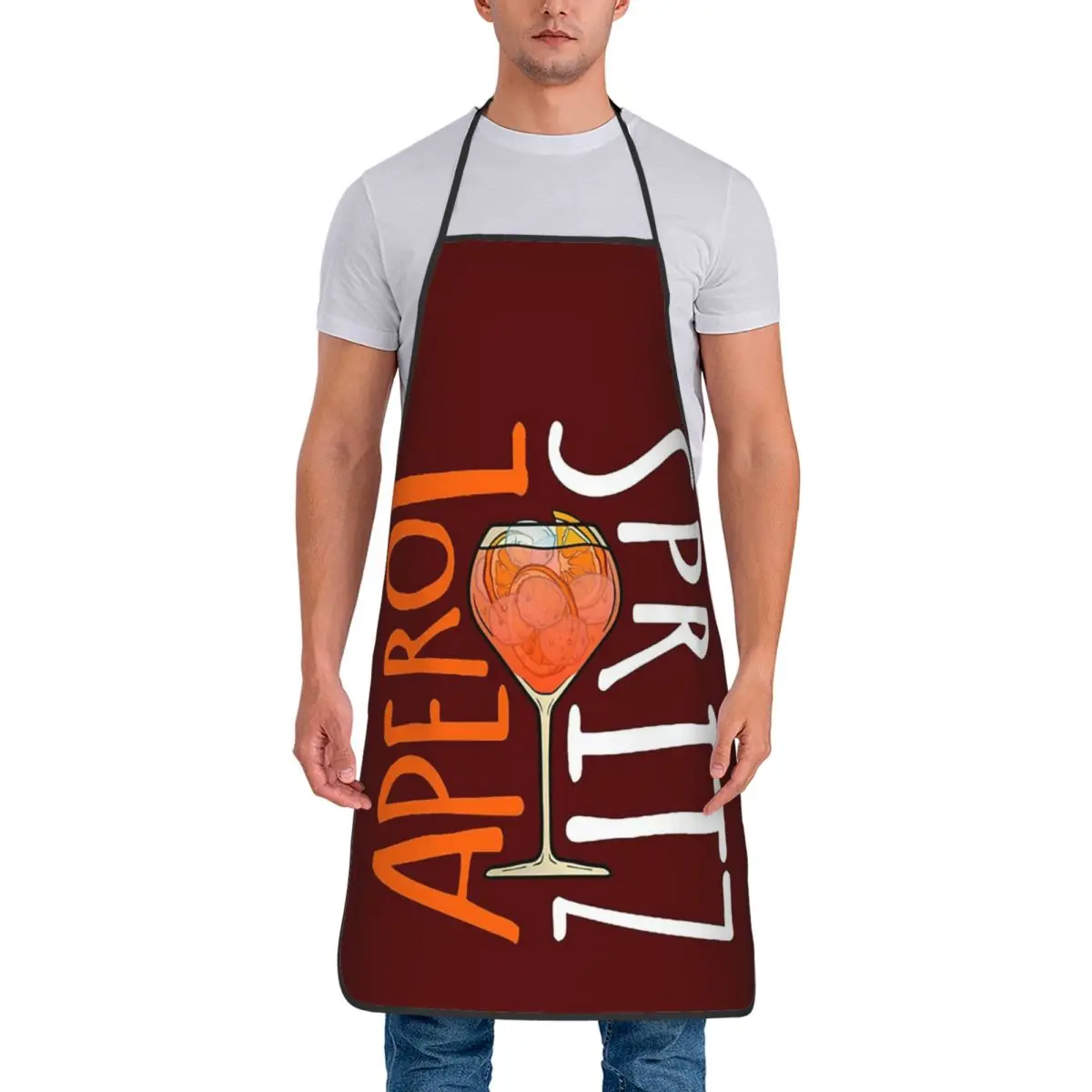 Фартук APEROL SPRITZ для шеф-повара кулинарии кухни нагрудник без рукавов кухонный
