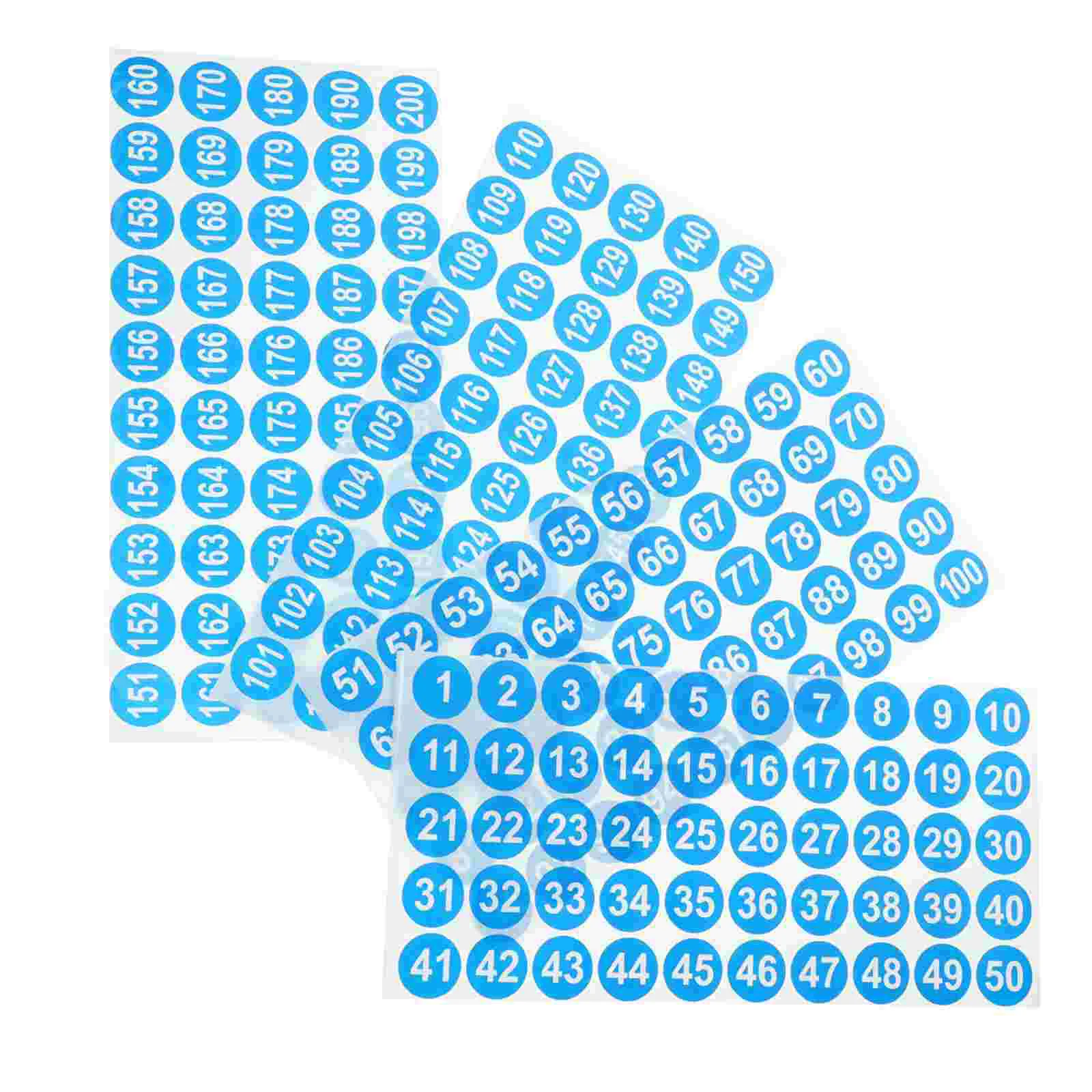 

8 Sheets of Number Stickers Classification Digital Labels Number Stickers Number Sign Stickers