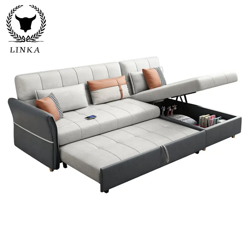 

Modern light luxury quality household storage folding sofa bed is very simple and comfortable living room sofabed