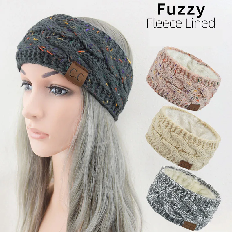 

2022New Wide Knitting Woolen Headband Winter Warm Ear Girl Thicken Turban Hair Accessories Women Hair Band Headwraps Ear Warmer