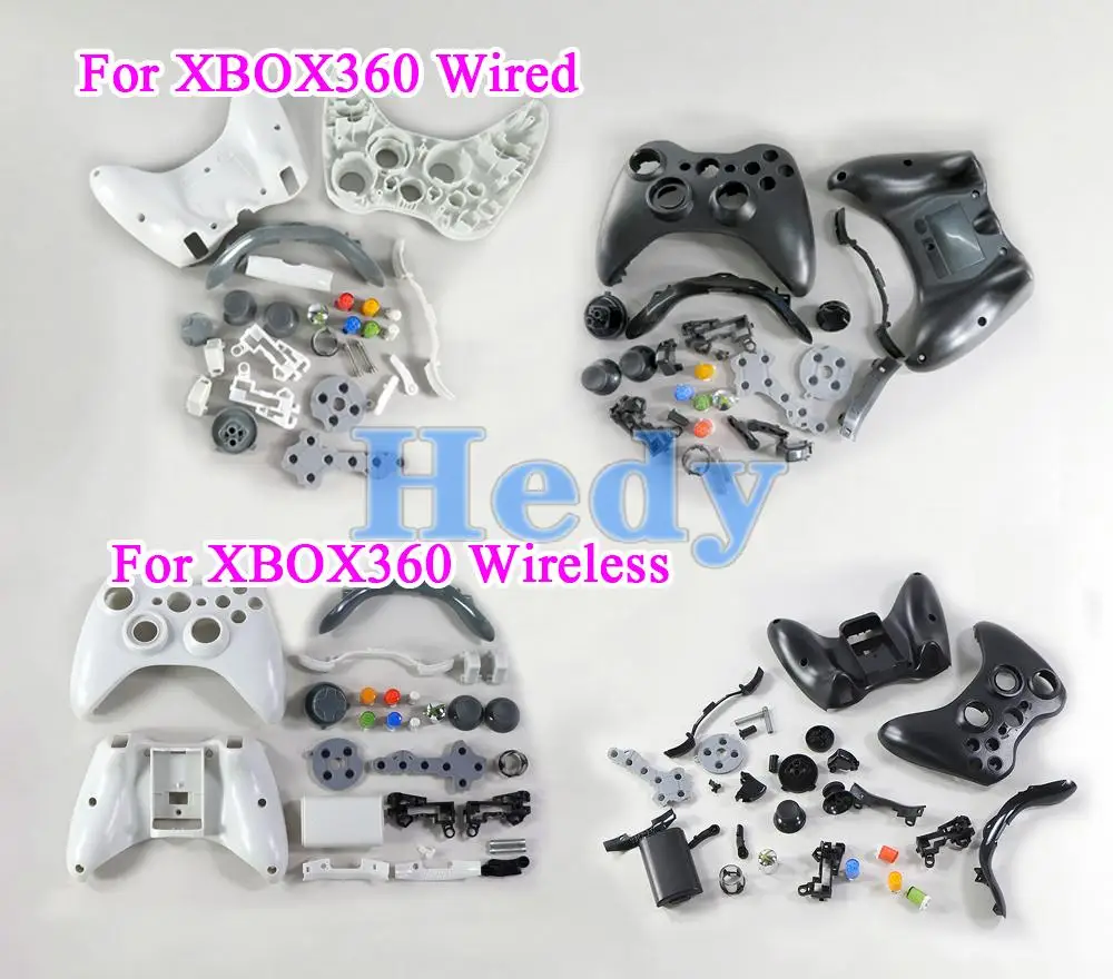 

1set For Xbox360 Wired Wireless Controller Housing Shell Cross Button Whole Cover Case For Xbox 360 Joystick