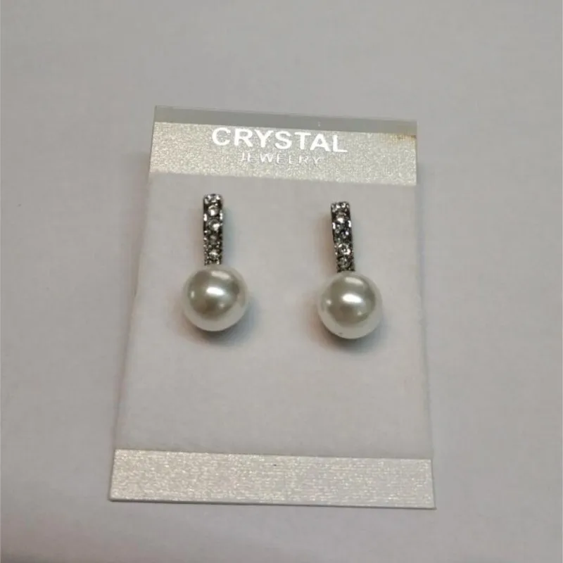 Качественные серьги roundimulated pear Прямая поставка романтическое милое Новое