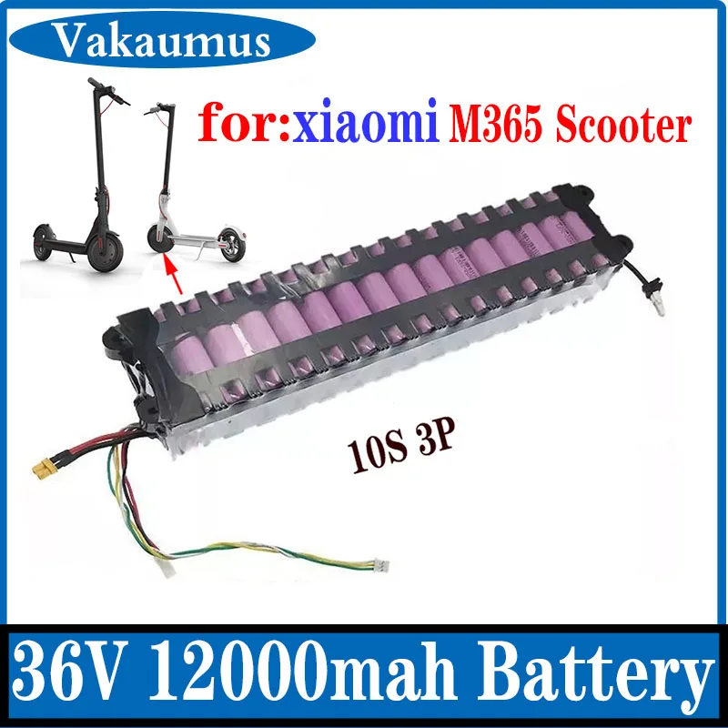

Suitable FOR Xiaomi Mijia M365 36V12Ah Electric Scooter 18650 Lithium Battery, SC Communication With Waterproof Packaging