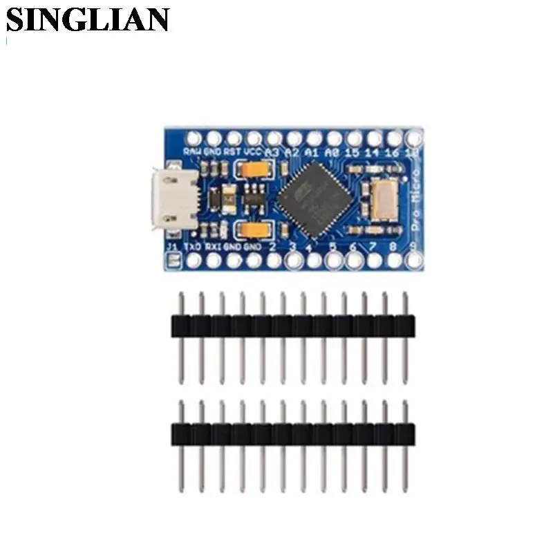 Макетная плата MCU Pro Micro для Arduino самостоятельное обновление USB Atmega32U4 5 В/16 м - купить