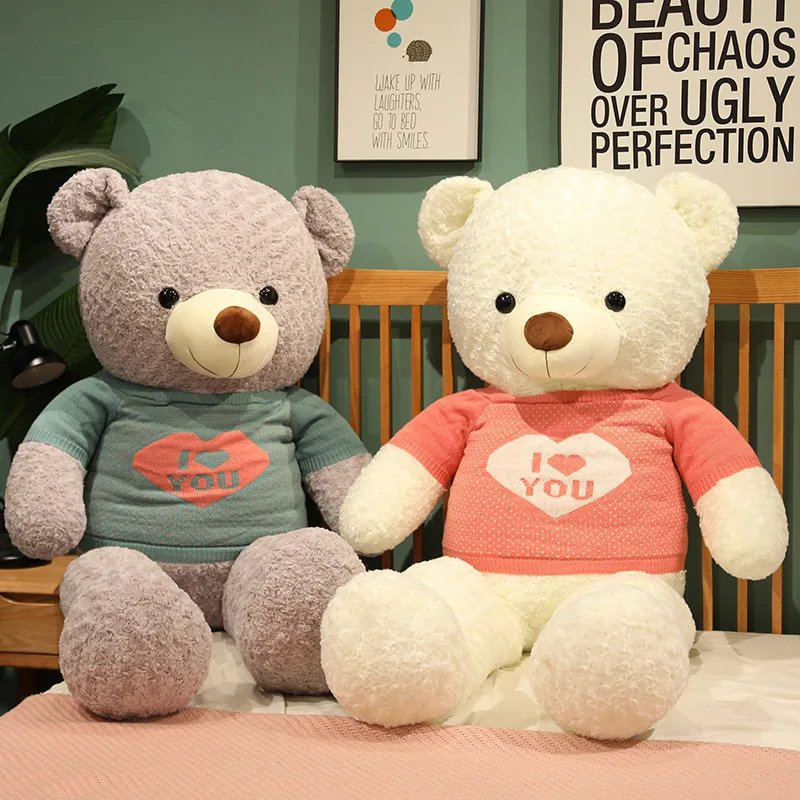 

Nice New Hot High Quality Teddy Bear With Love Stuffed Animals Plush Toys Doll Pillow Kids Lovers Birthday Baby Gift