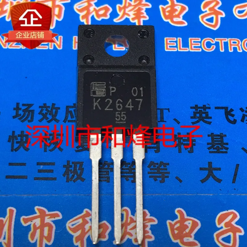 

30pcs original new 2SK2647 K2647 TO-220F 800V 4A