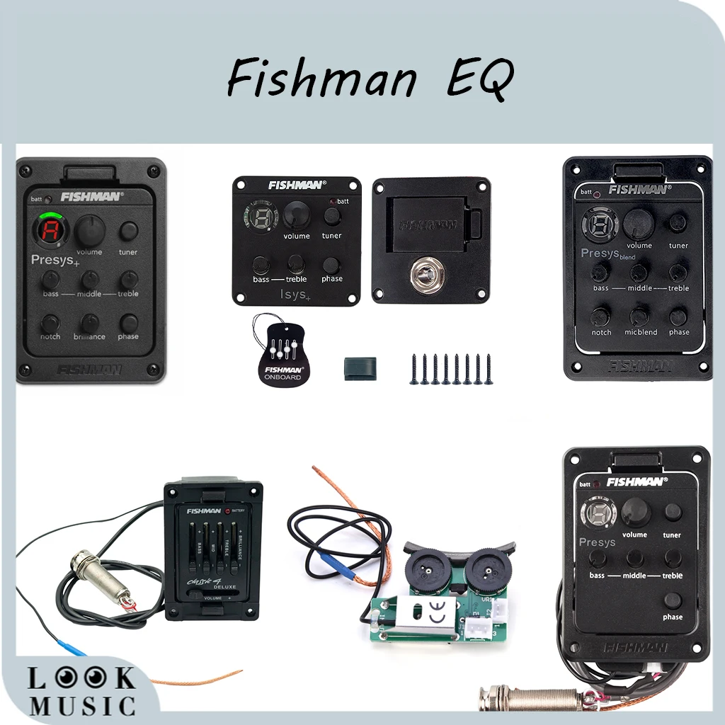 

Fishman адаптеры для акустической гитары 301 GTN VT1 класс 4 предусилитель EQ тюнер для гитары с микрофоном