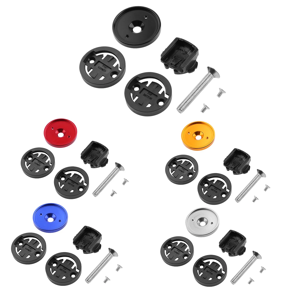 

MTB Road Bike Bicycle Computer Holder Stem Top Cap Cycling Aluminium Alloy Stopwatch GPS Speedometer Mount Bracket Support