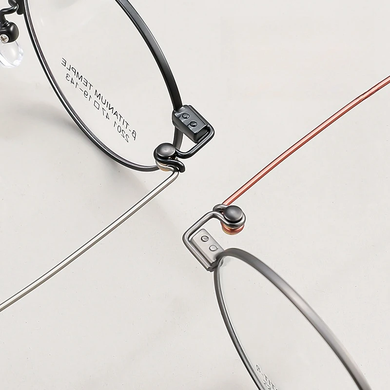 KatKani Ultra светильник ретро модная круглая оправа чистый Титаник Женская для очков