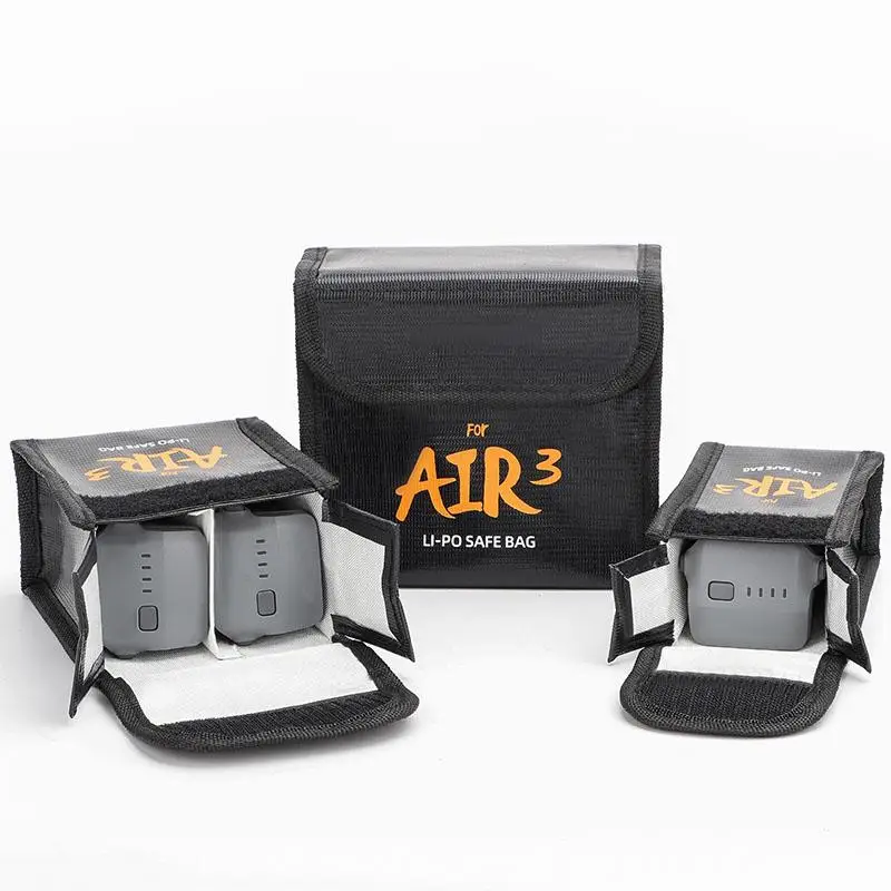 VOLODYMYR Сумка для хранения аккумуляторов для DJI AIR 3SAir 3, взрывозащищенная безопасная сумка, защитный чехол для аккумулятора для дрона DJI AIR 3SAir 3 (art.: 3920cd4259072) - 3920cd4259072