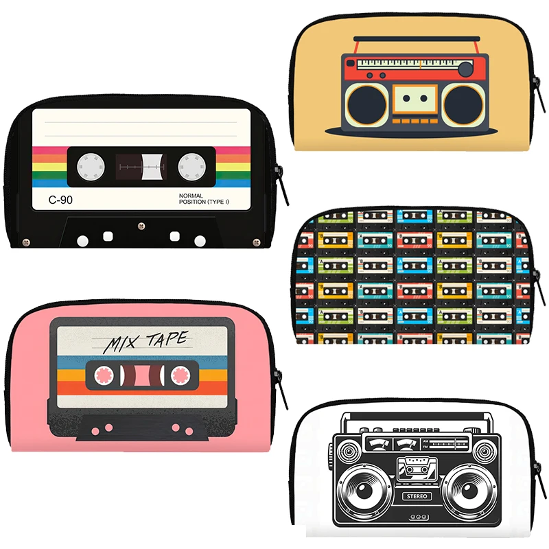 Print Wallets Men Clutch Purse Back To 80s 90s Women Money Coin Bag Phone Holder Casual Long Wallets Gift
