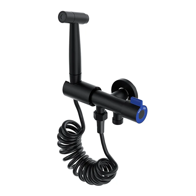 

Лейка для биде из нержавеющей стали, черный одиночный распылитель холодной воды, настенное крепление G1/2 дюйма