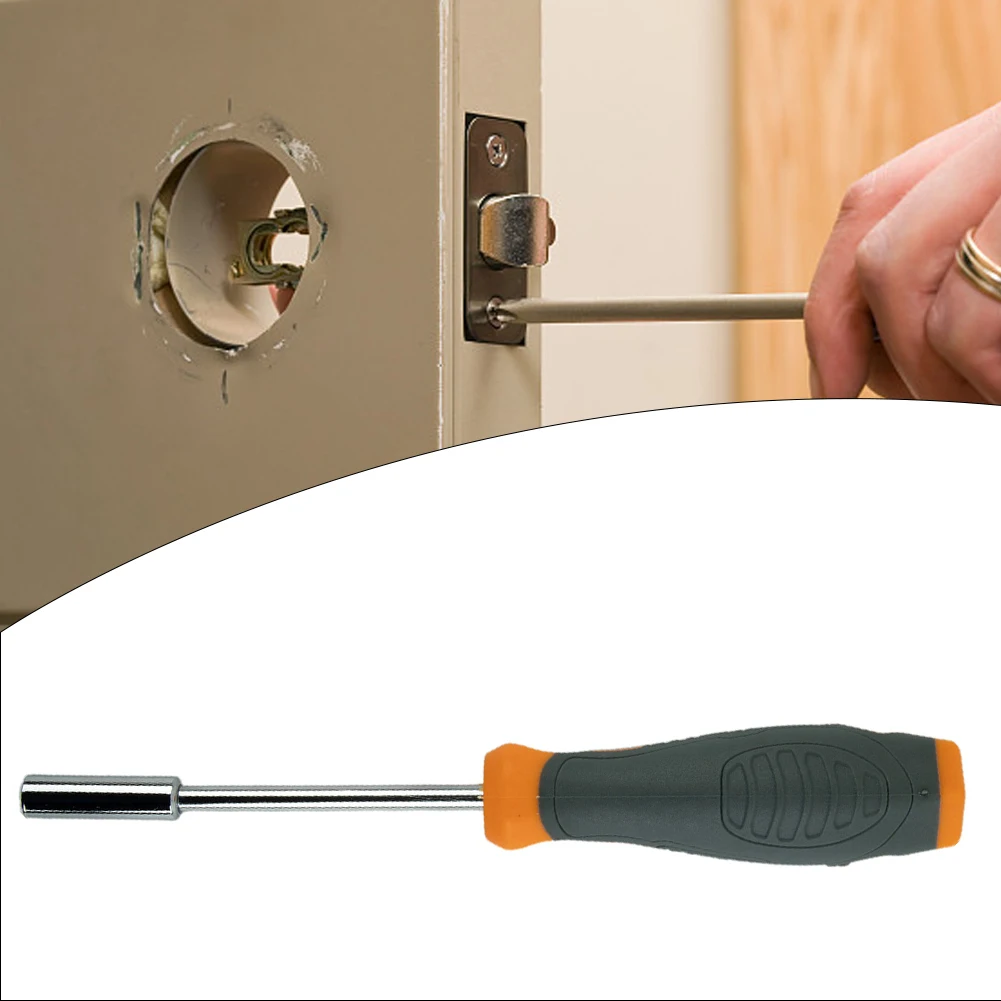 

6.35mm Hex Adapter Screwdriver Handle Magnetic Head Screwdriver Bit Holder Left Right Rotating Ratchet Wrench Drive Adapter