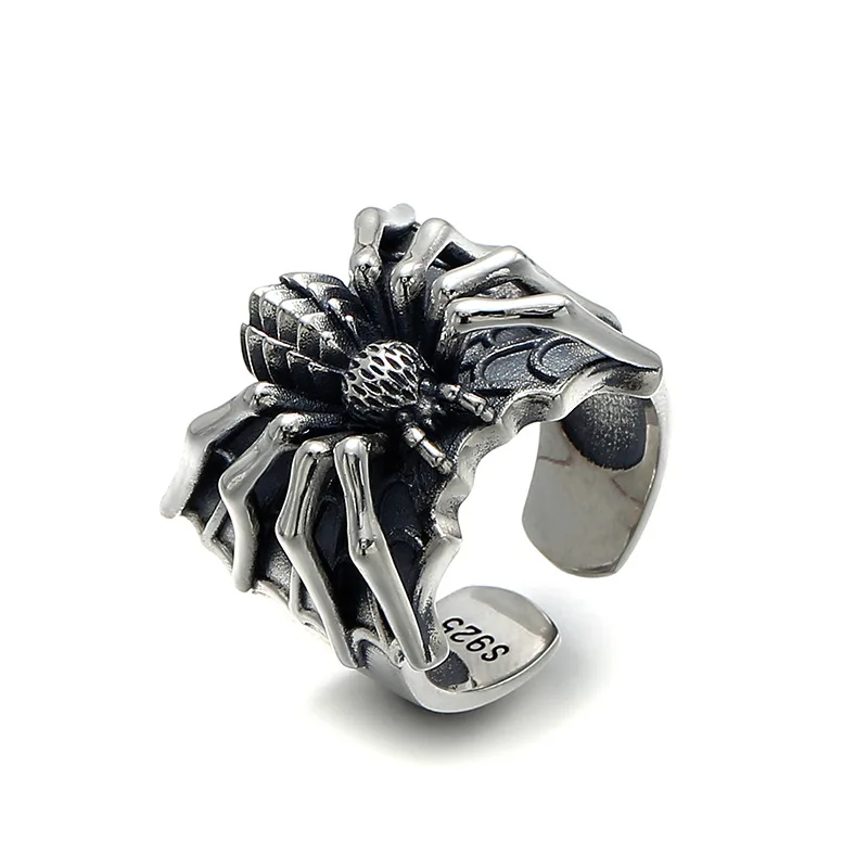 

Spider Rings for Men Punk Hip Hop Open Adjustable Ring 2023 New Fashion Alloy Jewelry Women's Party Personalized Accessories