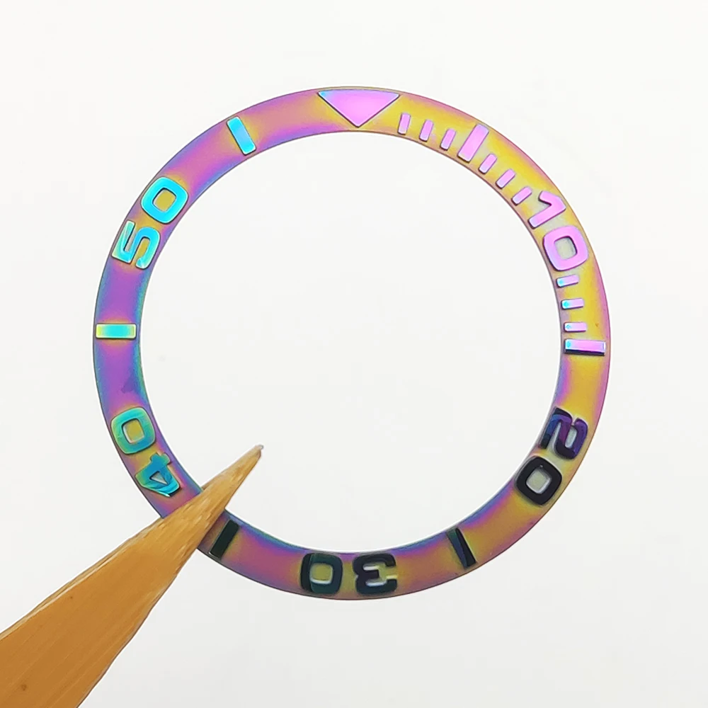 38mm ceramic Colorful colors bezel inset ring 40mm watch case accessories watch scale insert replacement parts watch MOD