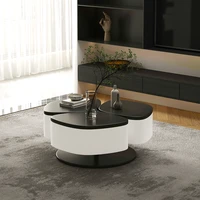 zq nordic coffee table small apartment modern minimalist living room home spinning creative petal coffee table