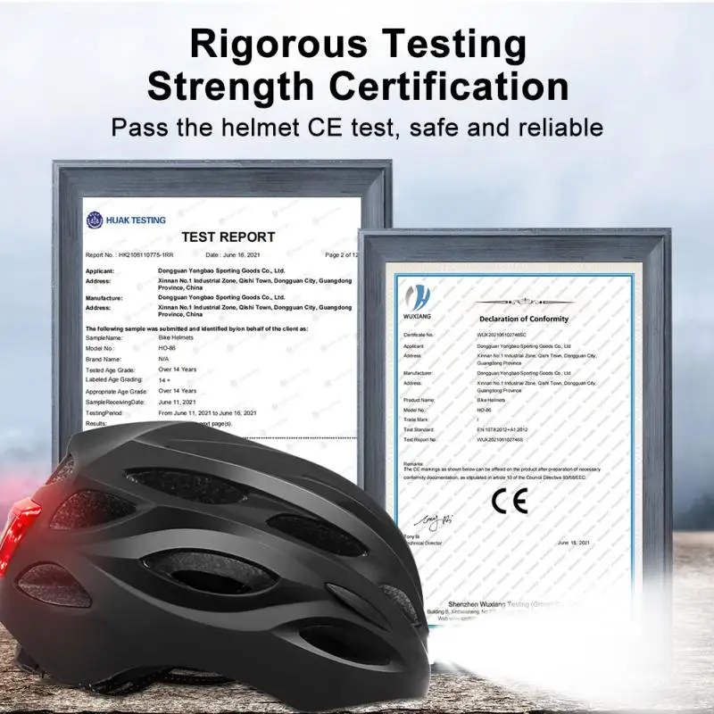 

Front Light Bicycles Helmets Rear Light Shock-absorbing Warning Light Neutral Adult Road Bikes Helmets Outdoor Helmets