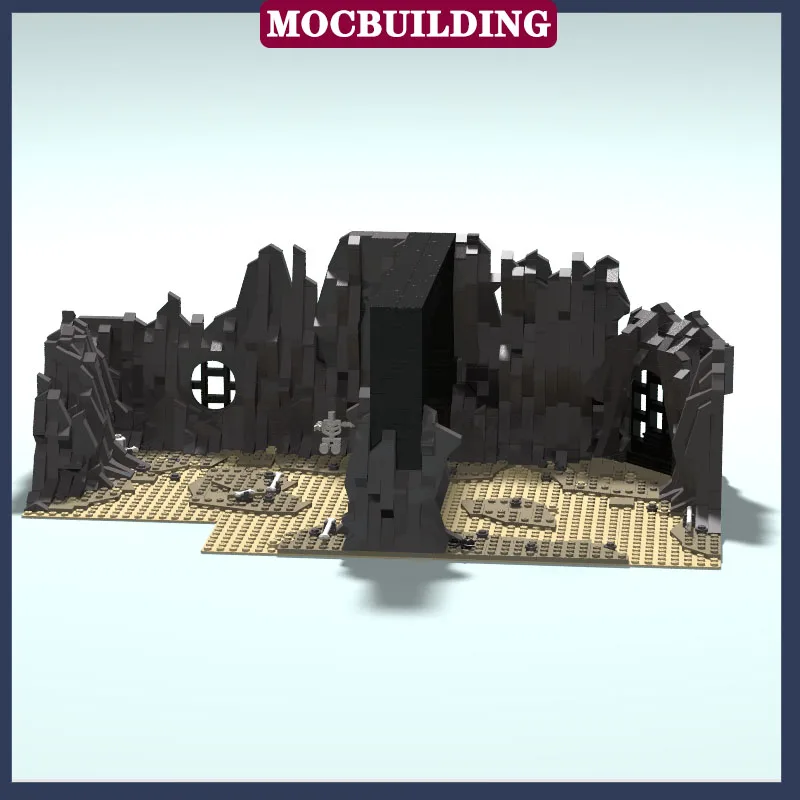 MOC Космический фильм Дворцовая сцена Модель Строительный блок Сборка Коллекция