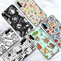 cooking utensils chef kitchen phone case for huawei honor mate 10 20 30 40 i 9 8 pro x lite p smart 2019 y5 2018 nova 5t