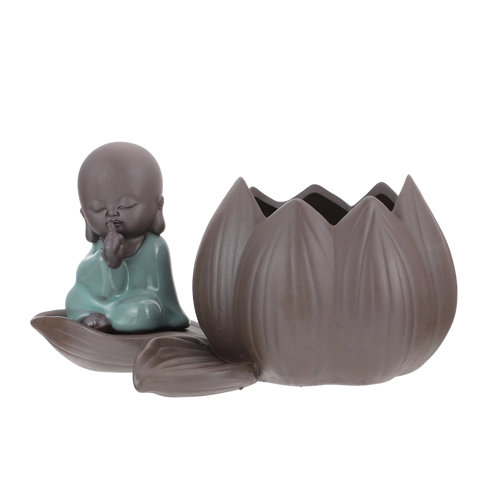 

Decorative Ceramic Planter Adornment Desktop Ceramic Flowerpot Fish Tank Decoration