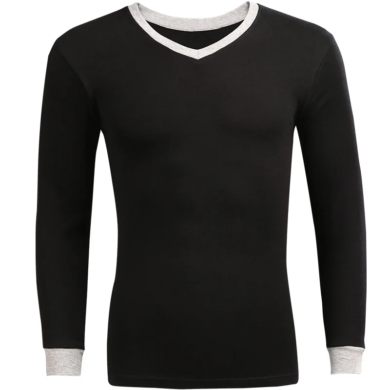 Комплект джинс Red Bean из 00% хлопка Heattech мужское термобелье с v-образным вырезом