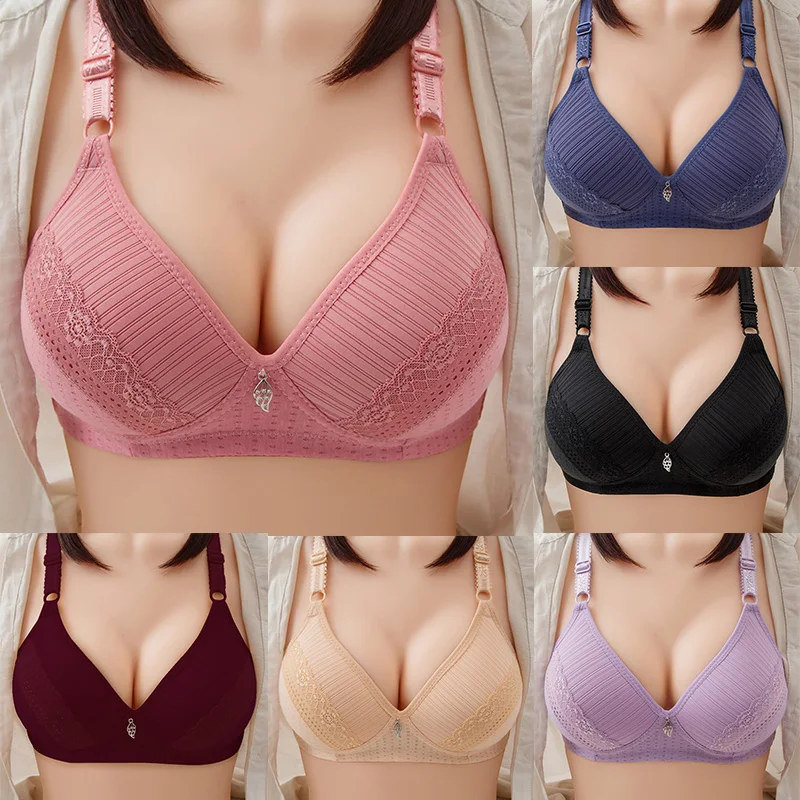 

Woman Clothes Top Women Bras for Women Push Up Bras Wireless Wide Straps Lingerie Underwear Large Size Bra Adjustable Brassiere