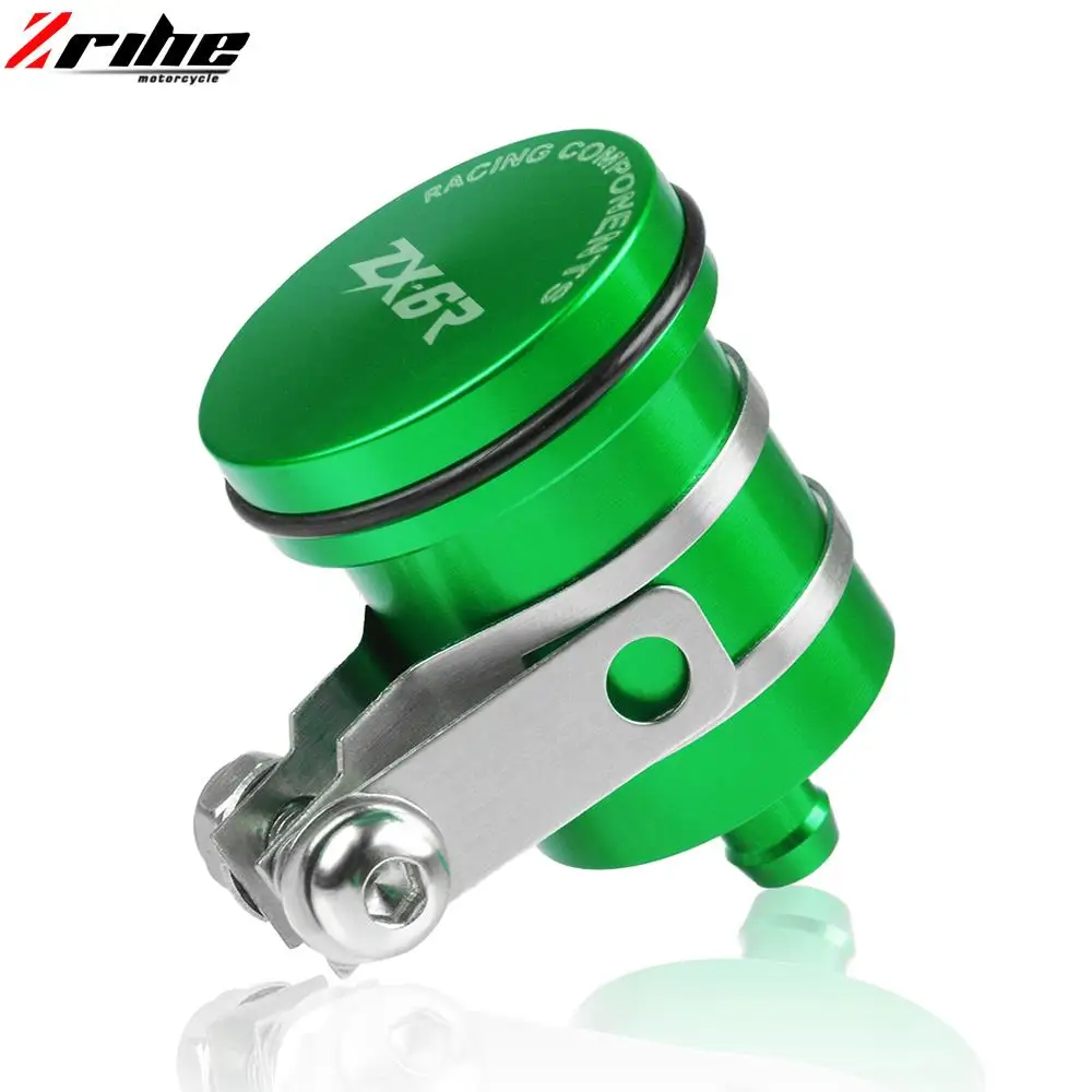 Motorcycle Aluminum Tank Oil Fluid Cup Cover For KAWASAKI ZX6R ZX6RR ZX-6R ZX-6RR ZX636R Brake Reservoir Clutch Cylinder |