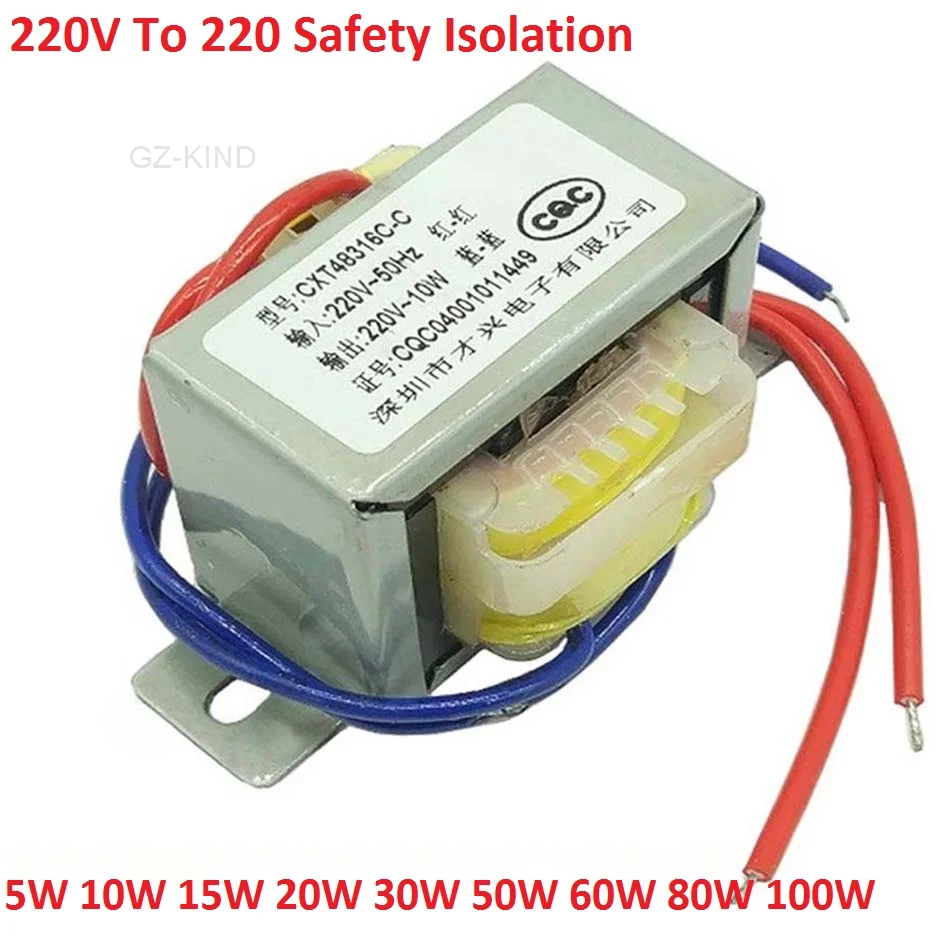 

5W 10W 15W 20W 30W 50W 60W 80W 100W insulation/transformer power input AC 220V,50HZ output AC 220V 1:1 safety insulation