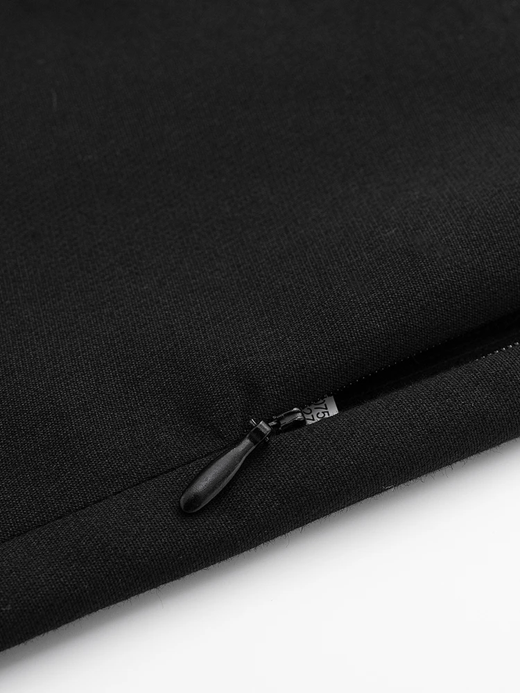 PAILETE Women 2023 fashion with topstitched shorts vintage high waist side zipper female short pants mujer