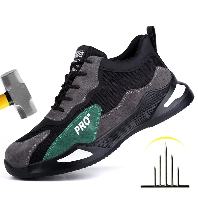 

Work Sneakers Men Indestructible Steel Toe Work Shoes Safety Boot Men Shoes Anti-puncture Working Shoes For Men Dropshipping