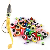 50pcs fishing beads for soft lure 5mm 6mm fish eyes luminous stop bead rigs diy kit reusable for making spinners lures pesca