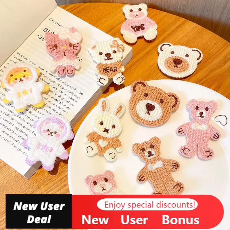 

Cute Knitted Velcro BB Clip Children's Hairpin Autumn and Winter Woolen Side Clip Female Bangs Hairpin Net Red Hair Accessories