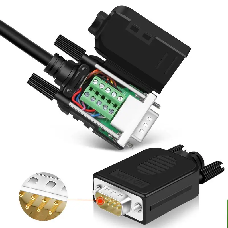 DB9 DB15 DB25 разъем 9 15 25-pin штекер без припоя COM RS232 Серийный порт стандартный