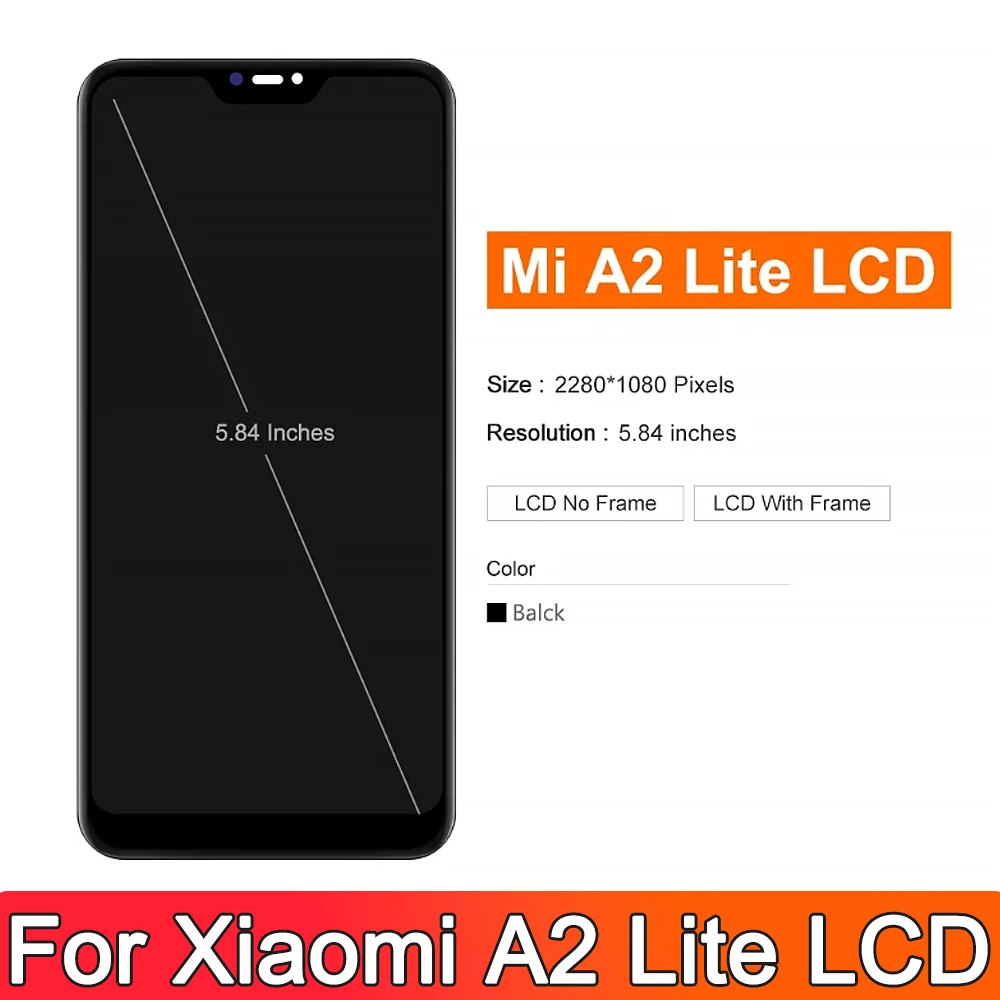 5 84 "для Xiaomi Mi A2 Lite ЖК-дисплей замена сенсорного экрана для Redmi 6 Pro M1805D1SG