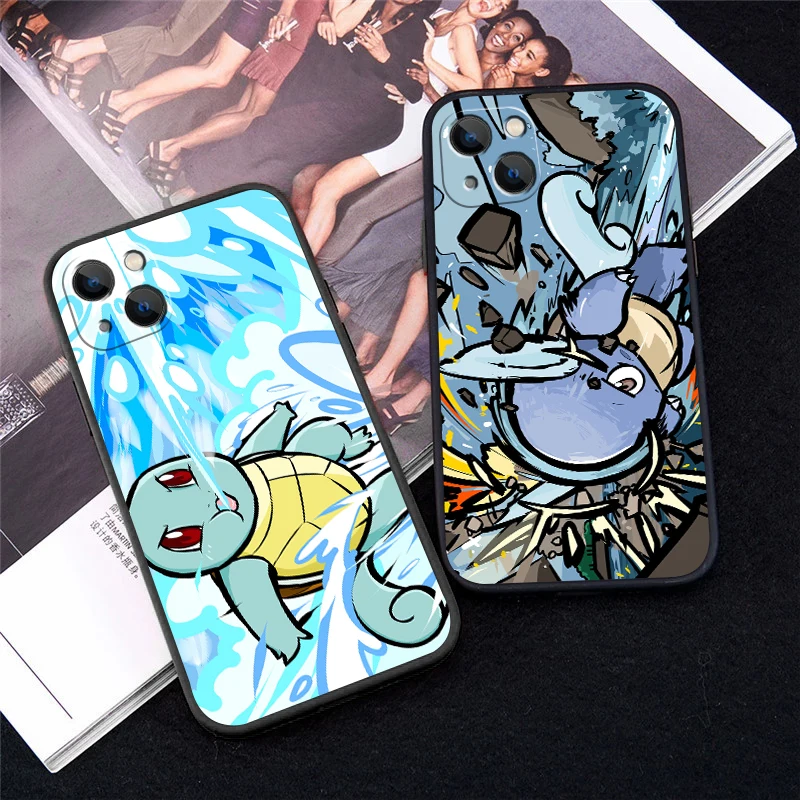 Милый мультяшный чехол с покемоном для iPhone 11 13 Pro Max Mini 12 X XR XS MAX SE2020 8 7 6 6S Plus